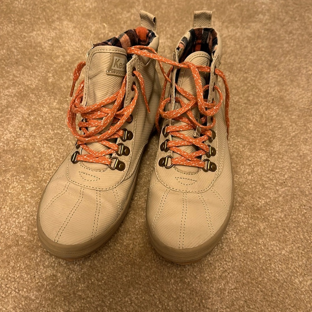 Keds flannel ankle rain boots